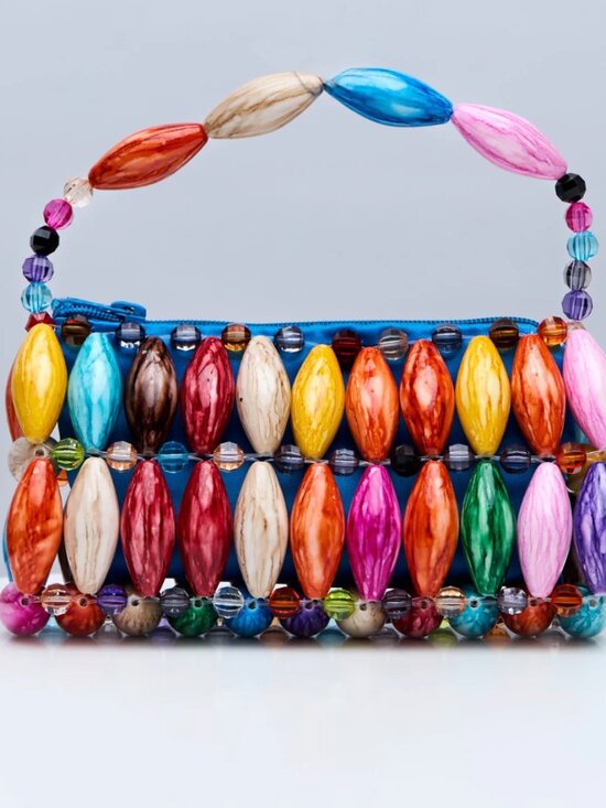By Jumz Handbags - By Jumz The Anike Bead Bag handmade